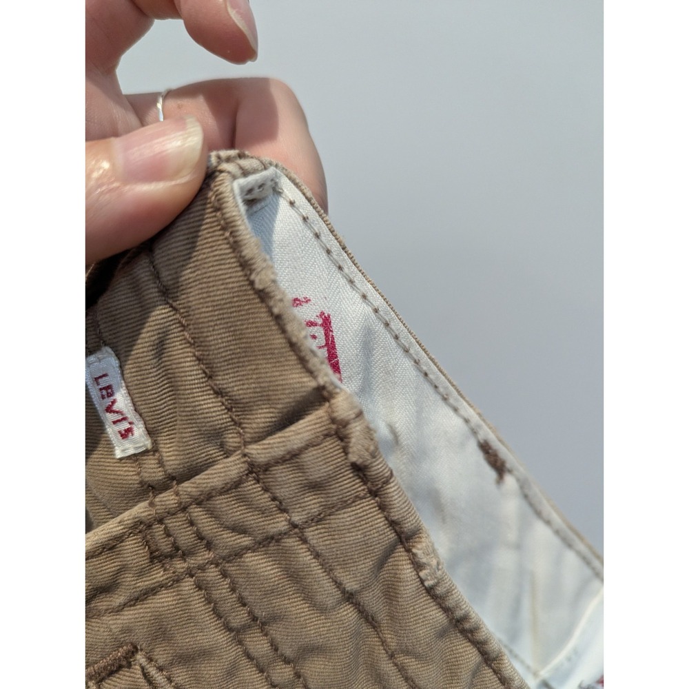 VTG Levi's Tab Twills Chino Pants Mens 30 x 30 Beige Khaki Loose Straight Cotton - Picture 9 of 11